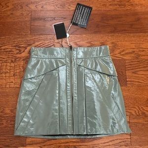 Alexander Wang Patent Mini Skirt